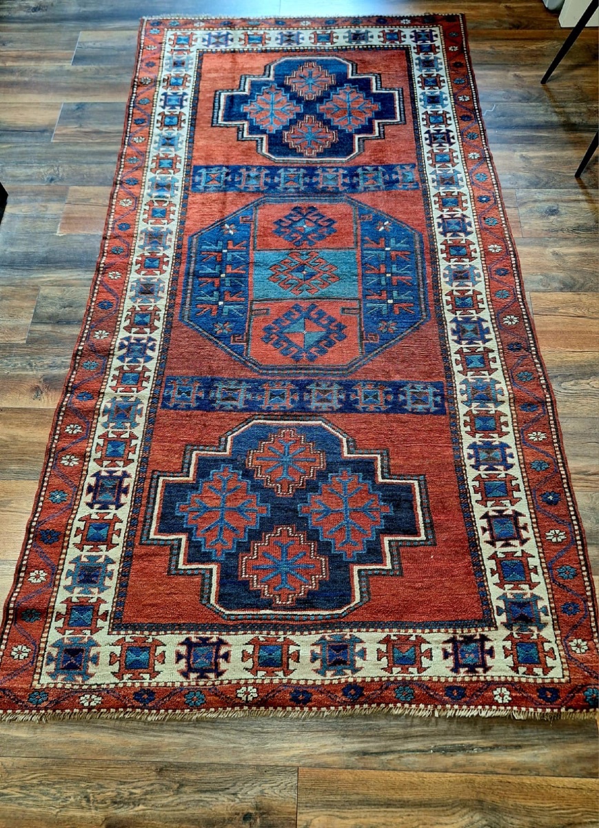 Tapis caucasien fait main, XXe siècle-photo-4