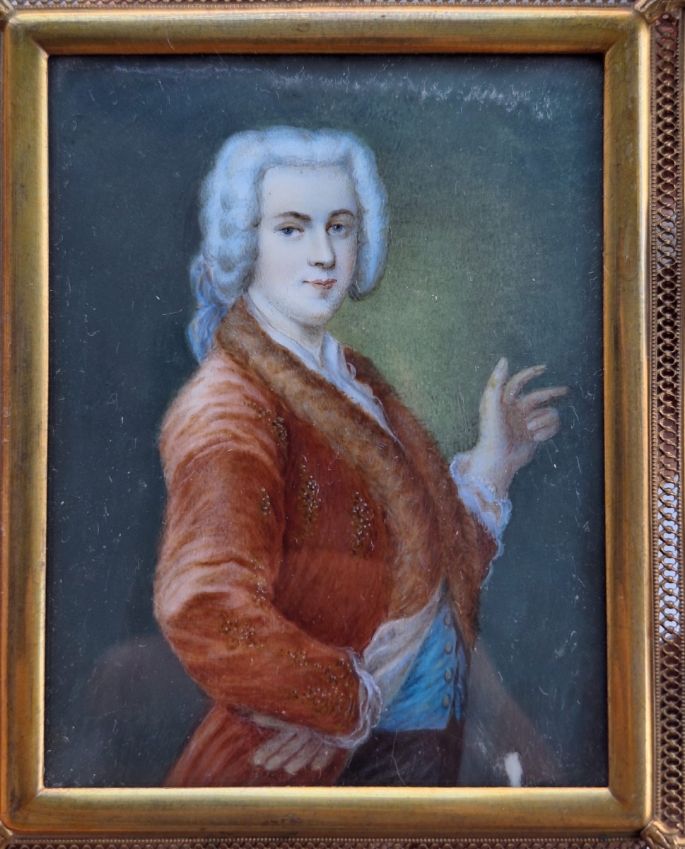Peinture miniature ancienne, XIXe siècle-photo-2