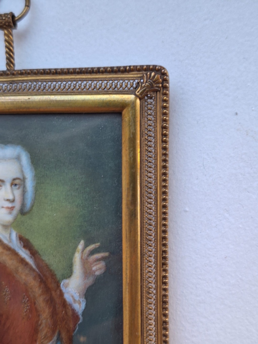 Peinture miniature ancienne, XIXe siècle-photo-2
