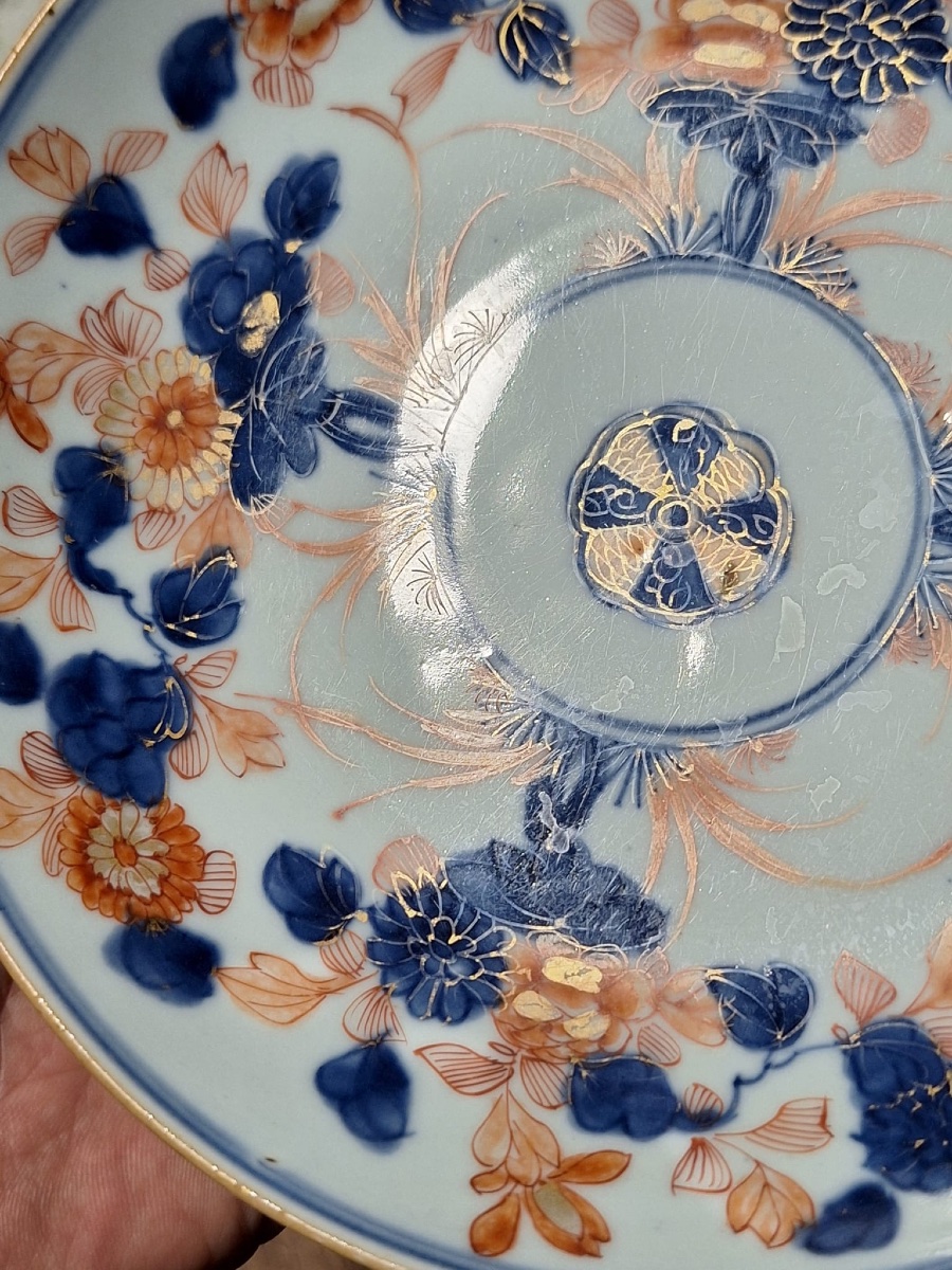 Deux assiettes chinoises, style Imari, époque Kangxi, XVIIe-XVIIIe siècles-photo-5