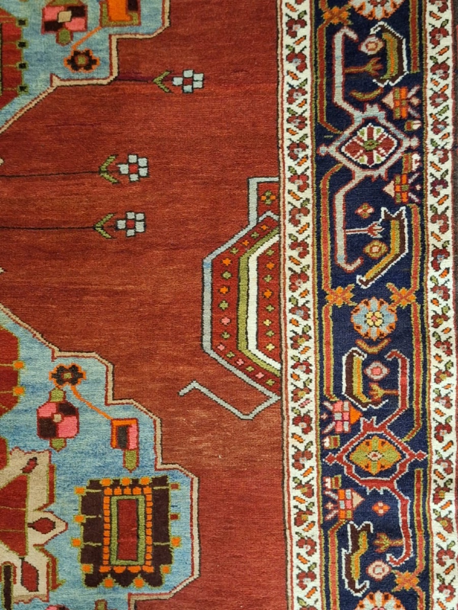 Tapis caucasien fait main Kharabagh,daté et signé 1946-photo-4