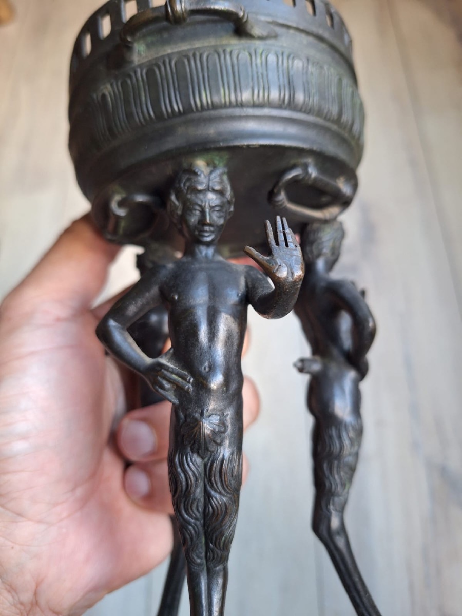 Jardinière en bronze, 19ème siècle-photo-2