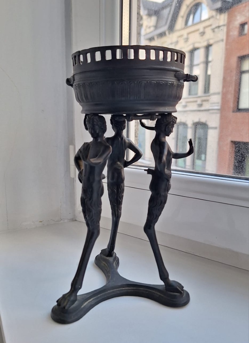 Jardinière en bronze, 19ème siècle-photo-4