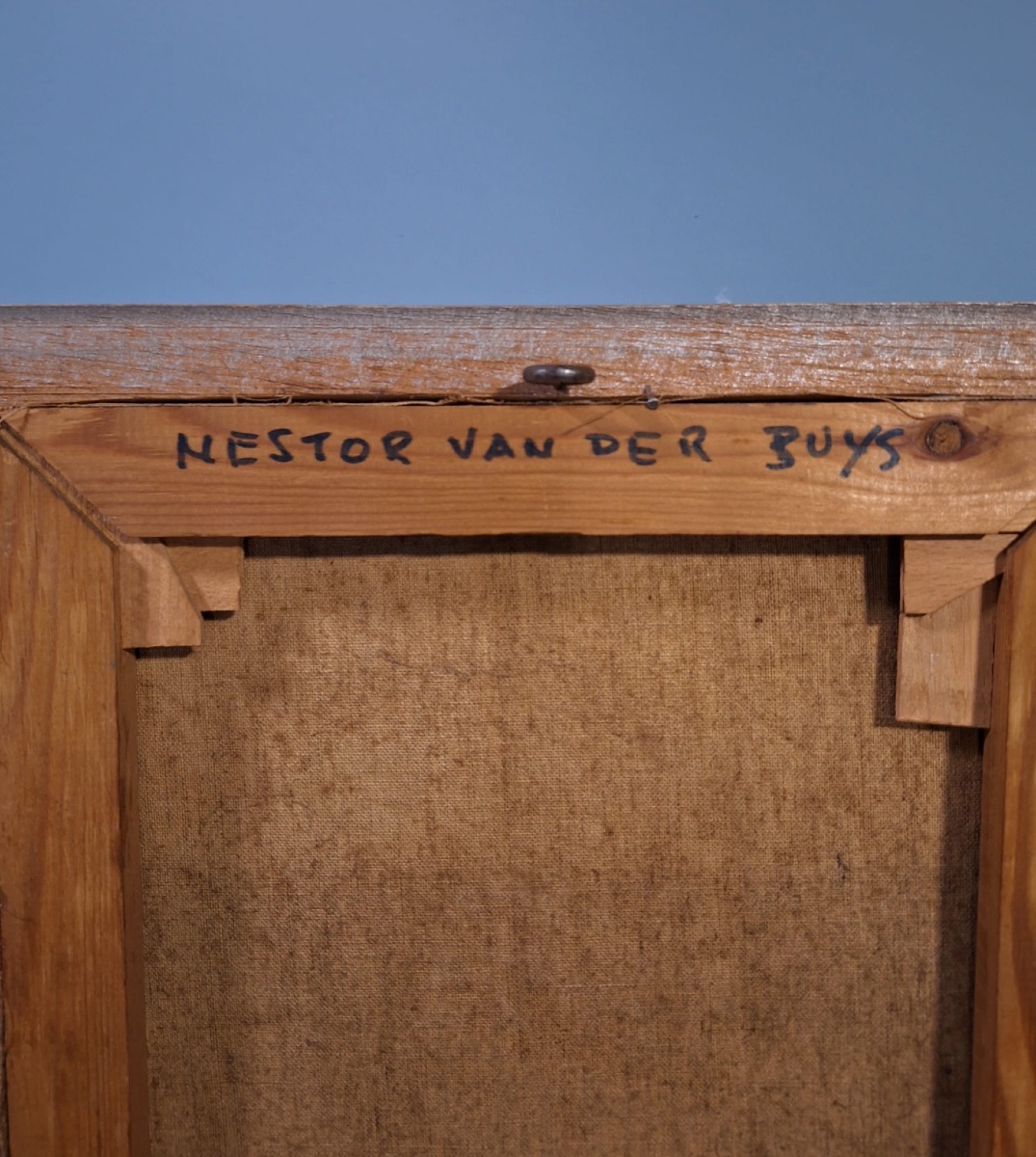 Antique Belgian Portrait By Nestor Van Der Buys-photo-3