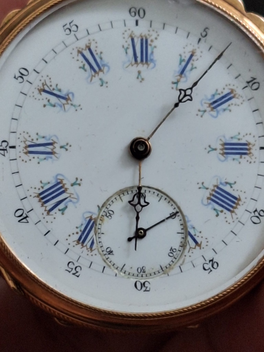 Antique Pocket Watch, 18 Carat Gold-photo-1