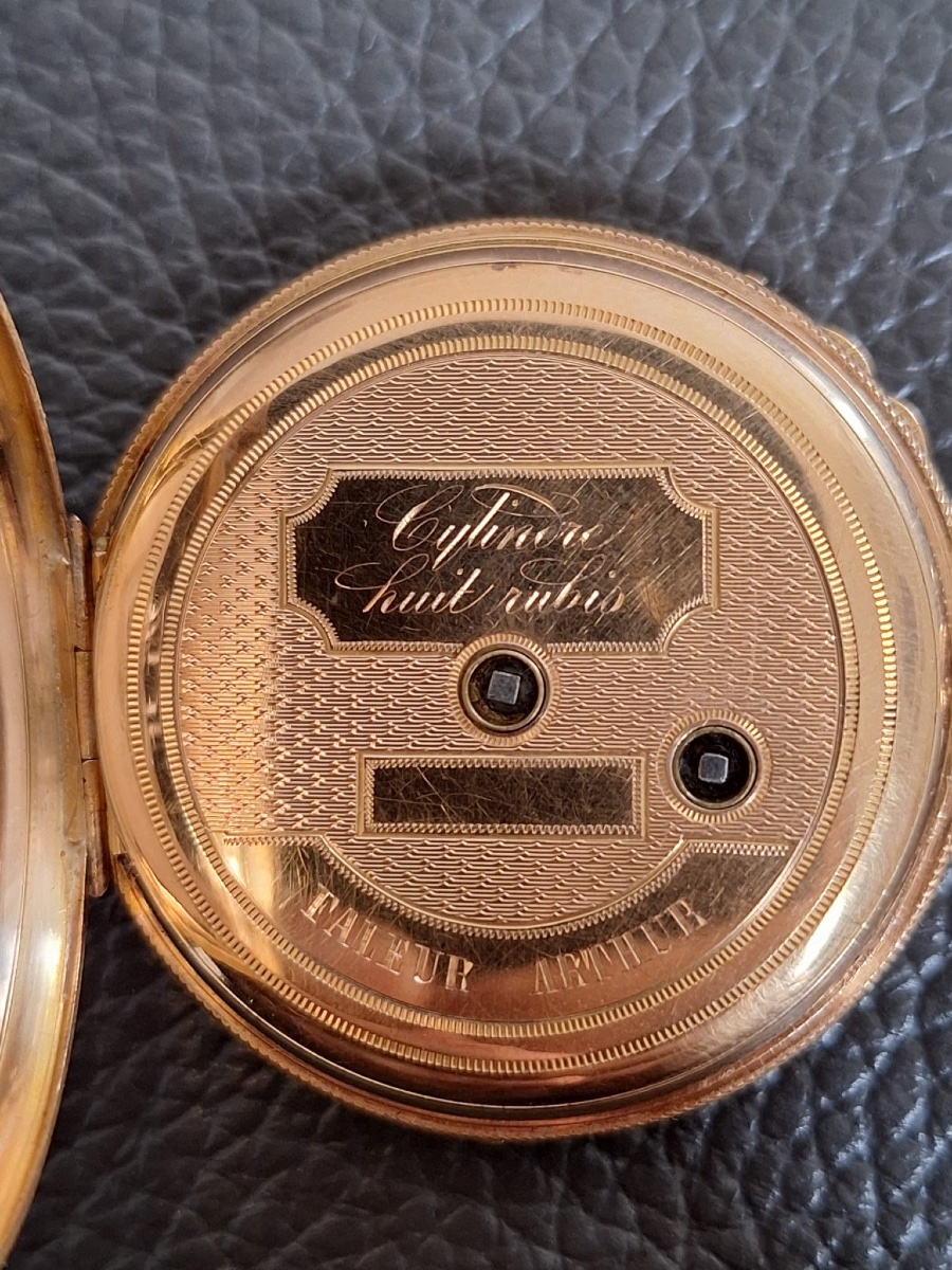 Antique Pocket Watch, 18 Carat Gold-photo-3