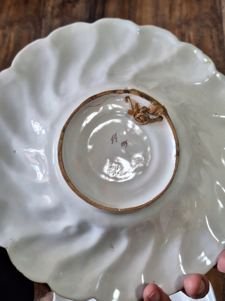 3-piece Antique French Plates-photo-4