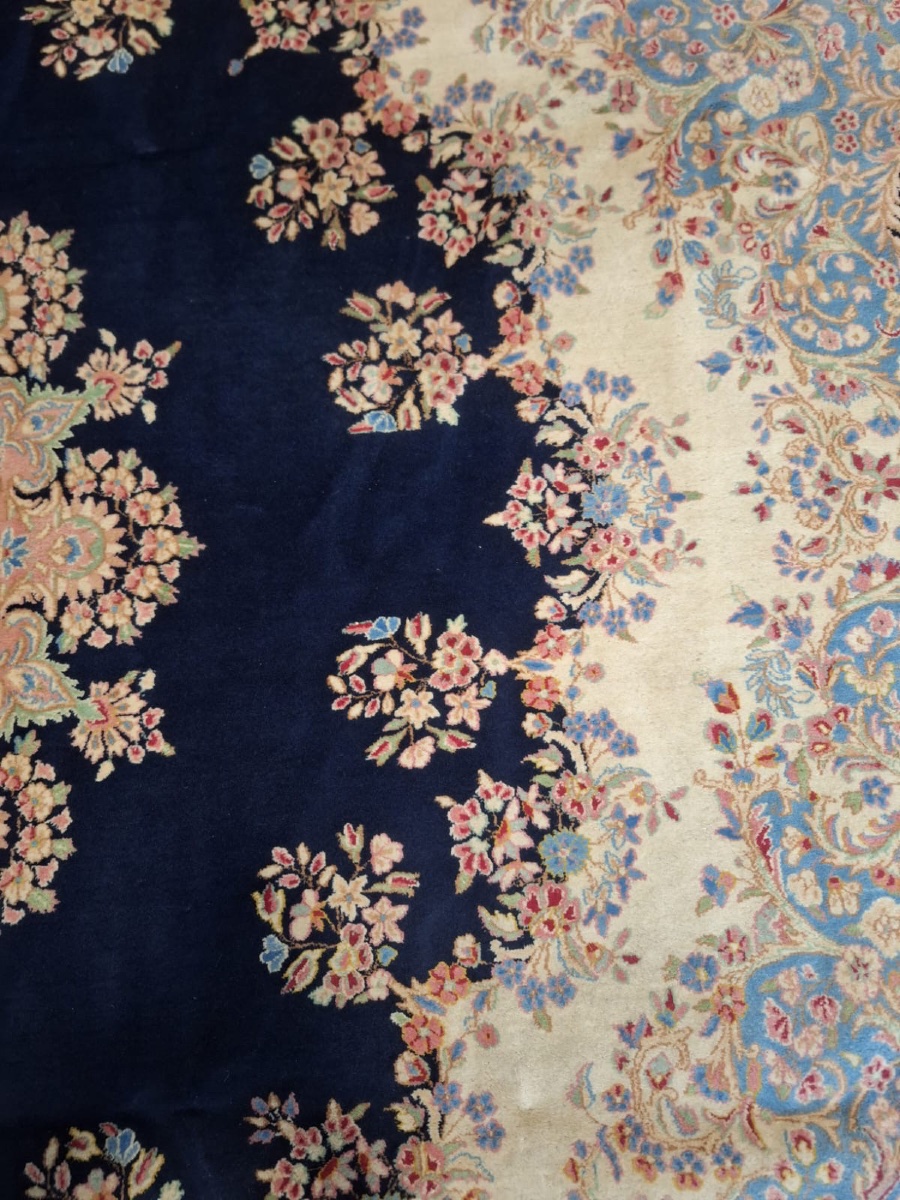 Handmade Persian Rug Kerman, Iran-photo-3
