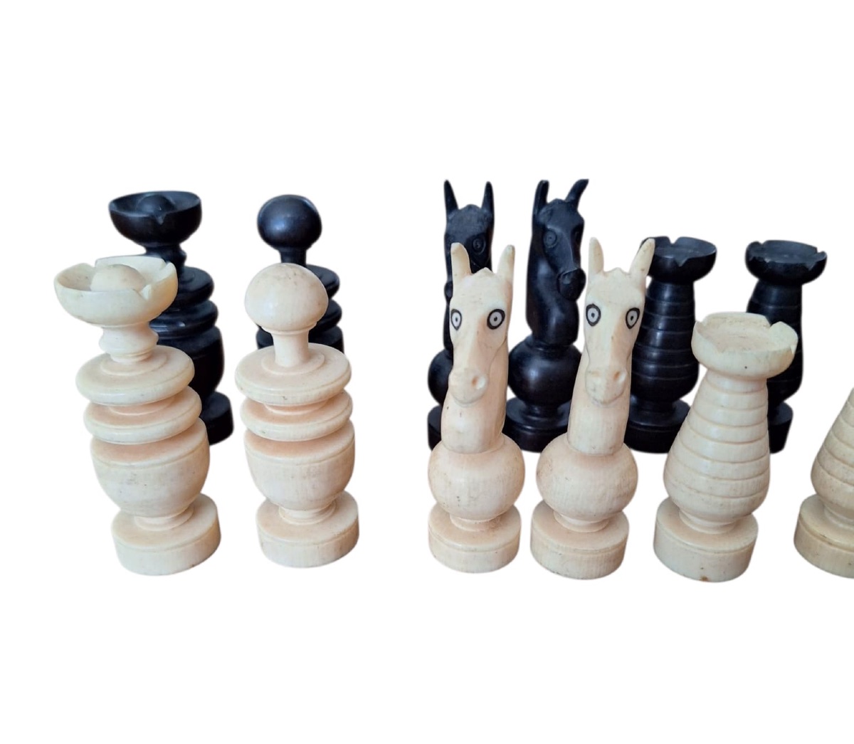 Antique Ivory Chess Figures-photo-2