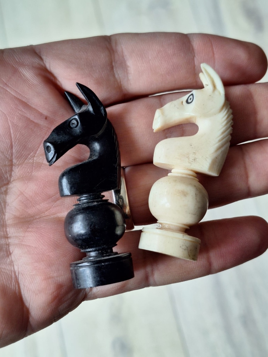 Antique Ivory Chess Figures-photo-7