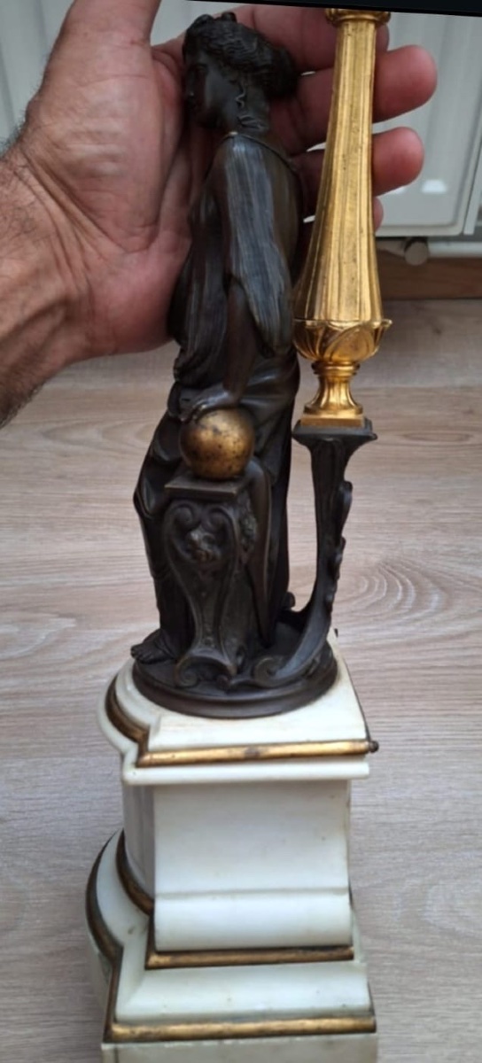 Antique French Clock Garniture, By Raingo Frères, Paris, 19th Century-photo-3