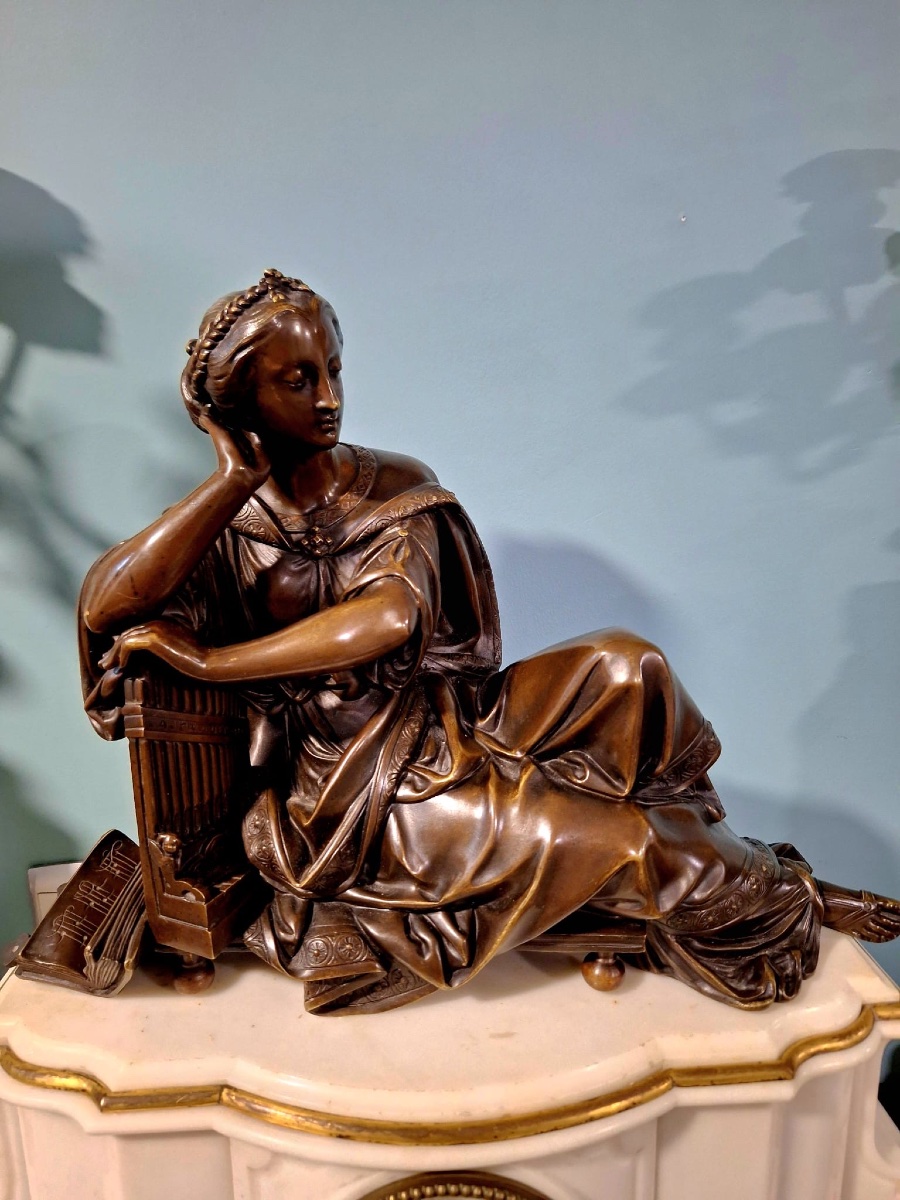 Antique French Clock Garniture, By Raingo Frères, Paris, 19th Century-photo-7