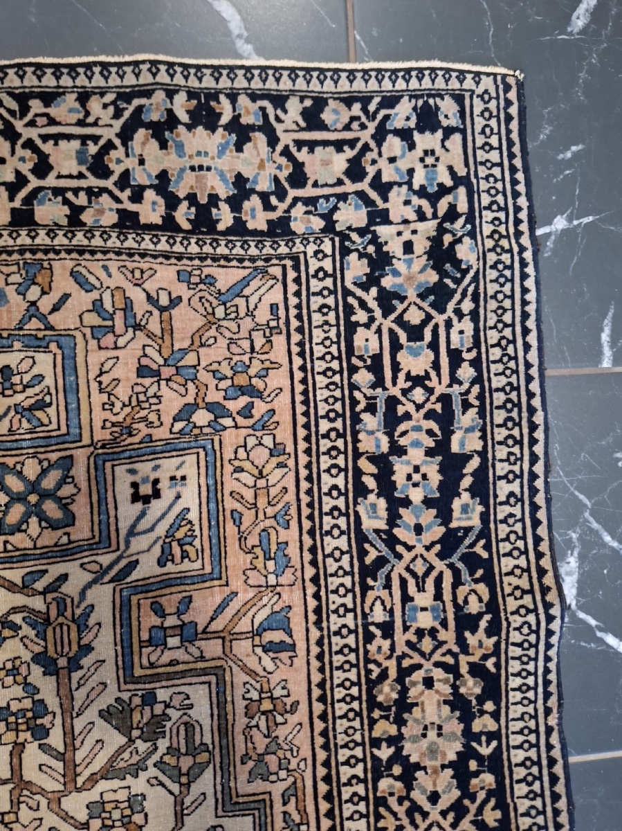 Tapis iranien ancien fait main Sarouk Farahan-photo-2