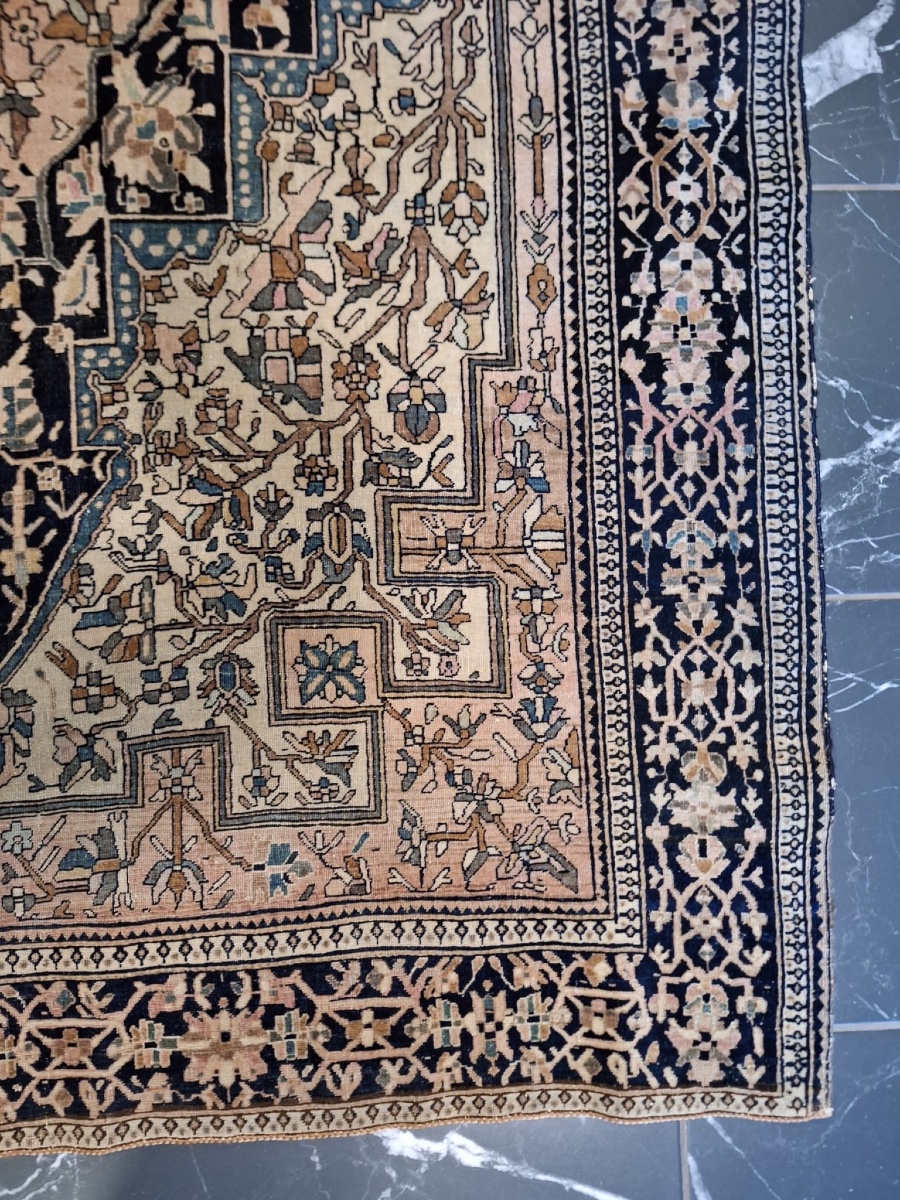 Tapis iranien ancien fait main Sarouk Farahan-photo-3