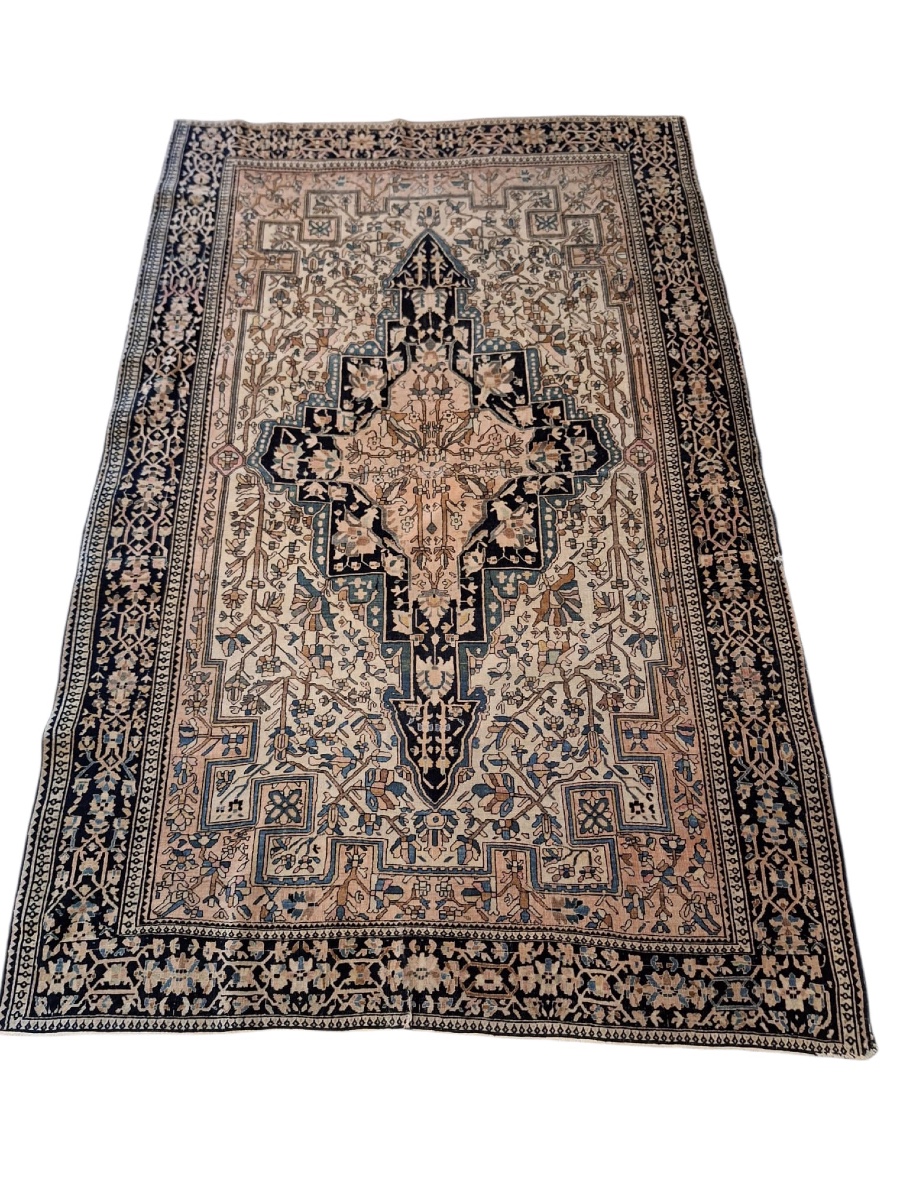 Tapis iranien ancien fait main Sarouk Farahan