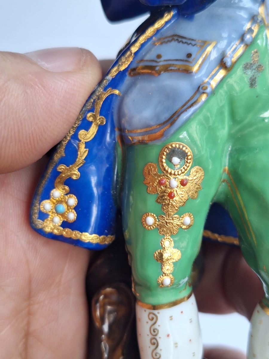 Antique Porcelain Statue, French Sèvres Style, 1844-photo-3