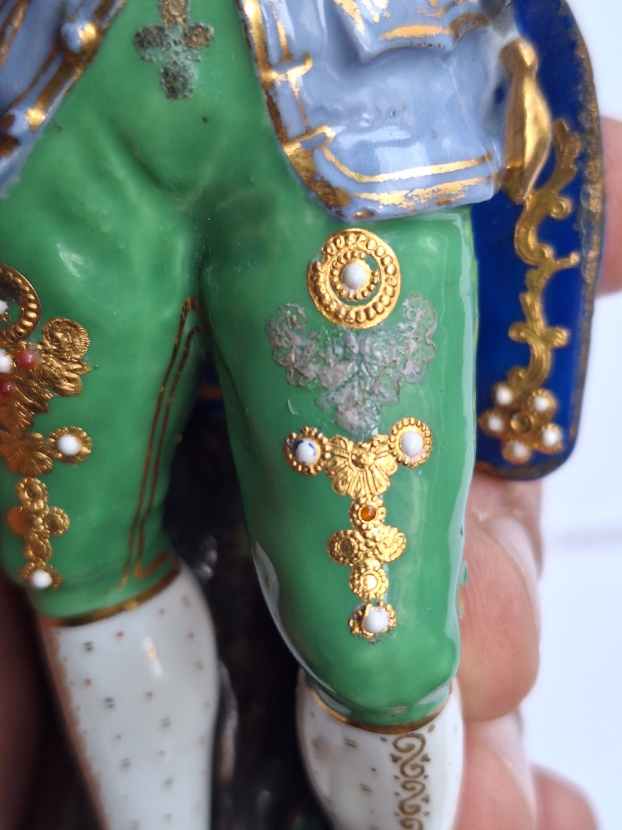 Antique Porcelain Statue, French Sèvres Style, 1844-photo-4