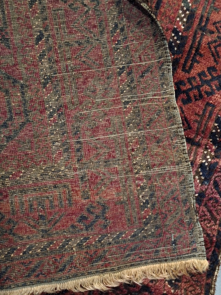 Tapis ancien fait main Baloutche, Afghanistan-photo-3