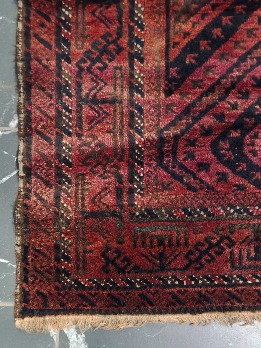 Tapis ancien fait main Baloutche, Afghanistan-photo-2