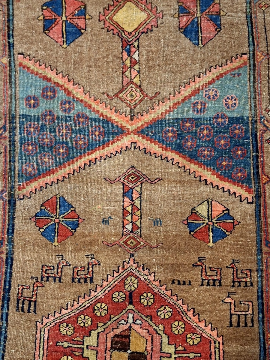 Antique Iranian Hand-knotted Sarab Rug-photo-1