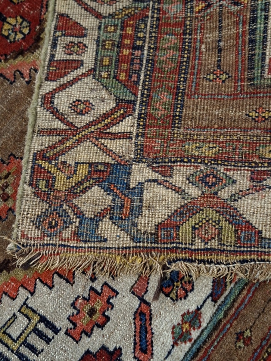 Antique Iranian Hand-knotted Sarab Rug-photo-8