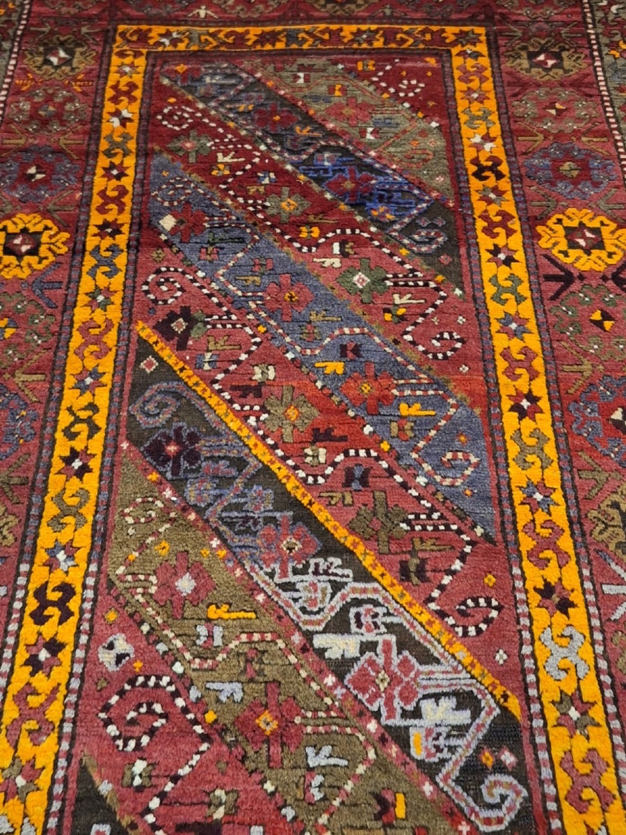 Antique Handmade Caucasian Rug Gendje-photo-4