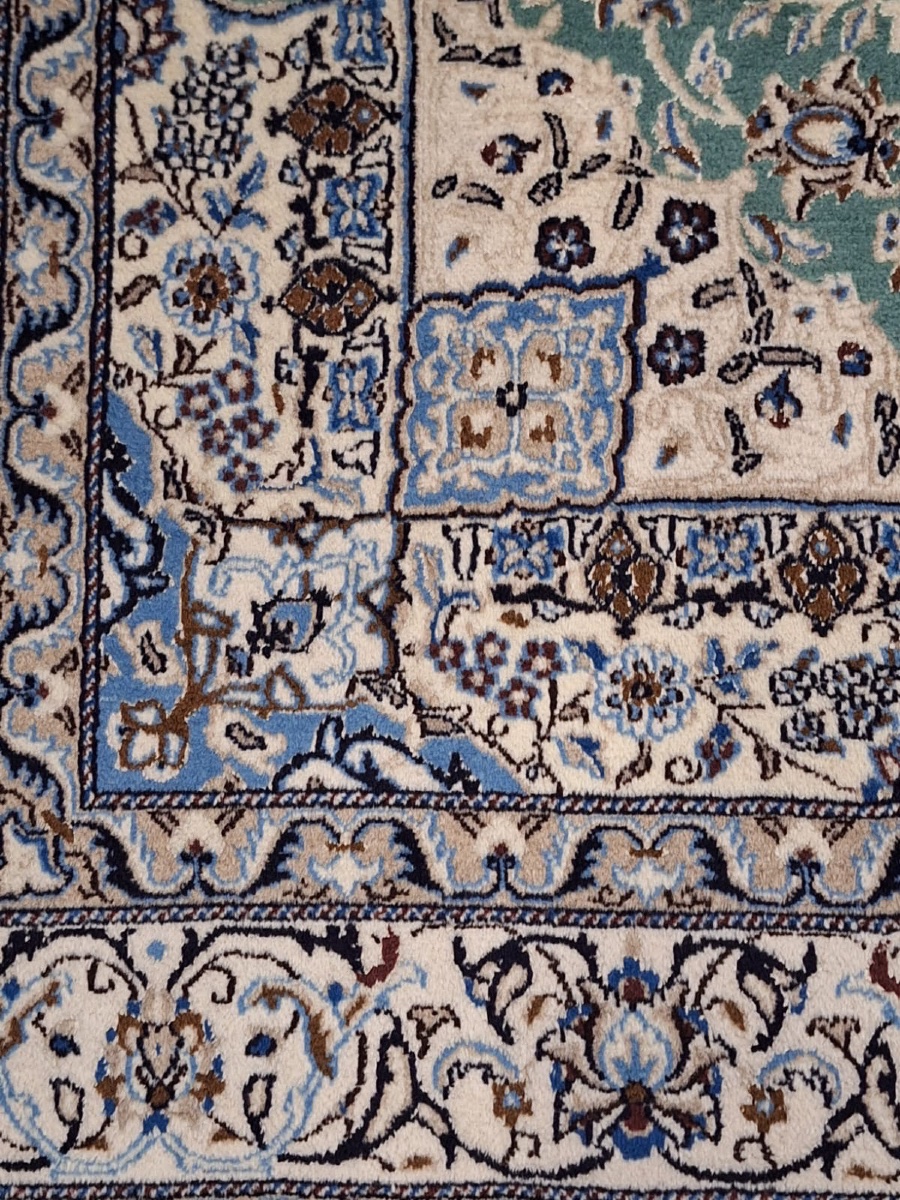Hand-knotted Nain  Tabas Persian Rug-photo-2