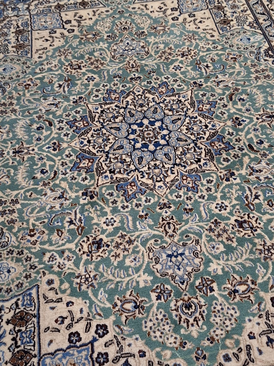 Hand-knotted Nain  Tabas Persian Rug-photo-4