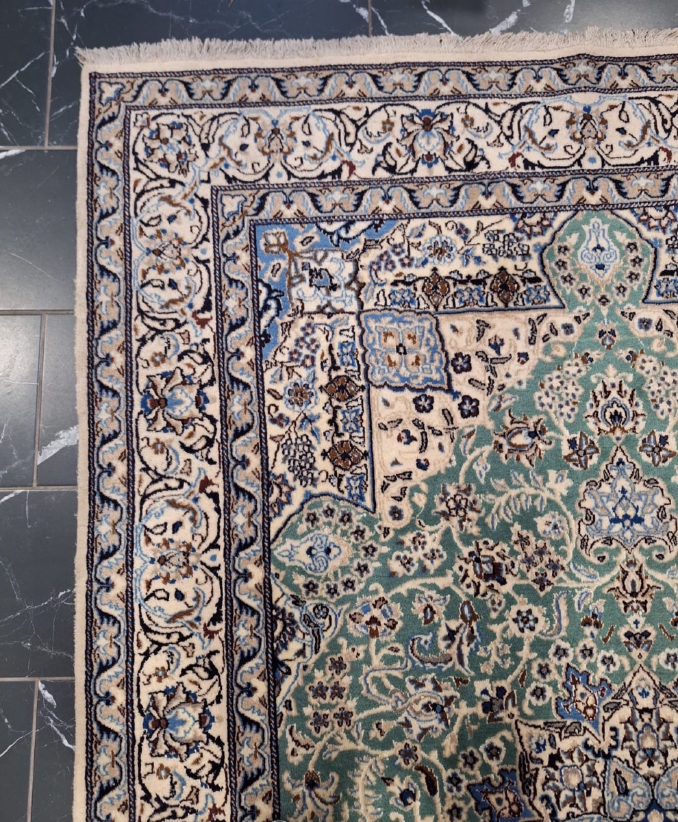 Hand-knotted Nain  Tabas Persian Rug-photo-6