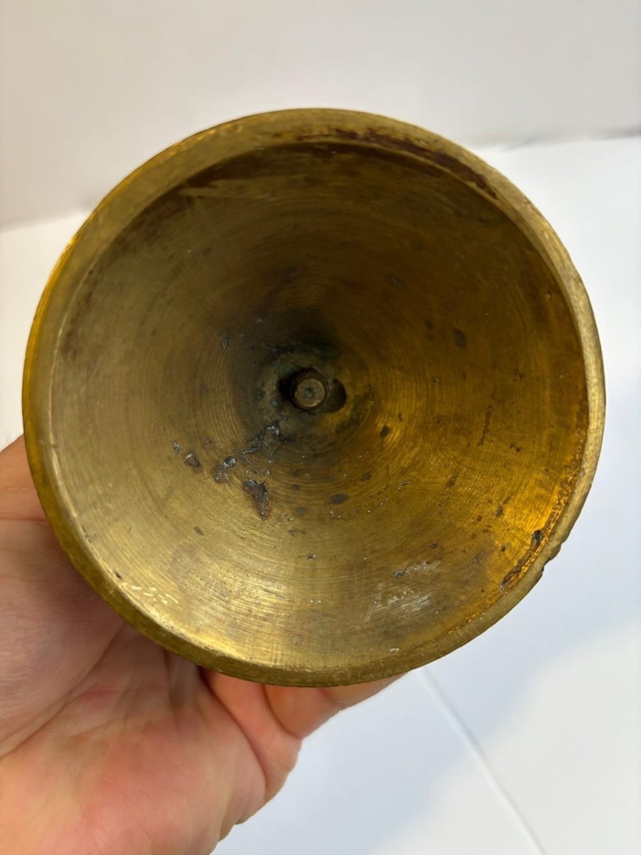 Antique Bronze Candlestick, 19th Century-photo-5