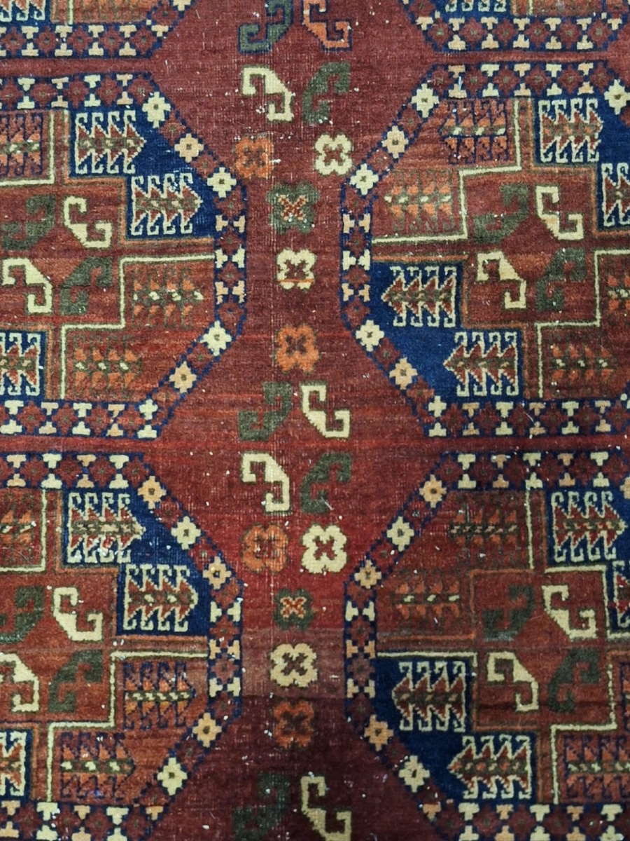 Tapis ancien fait main Ersari, Afghanistan-photo-3