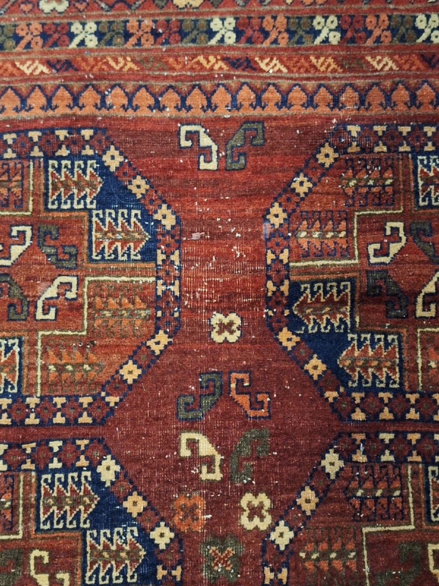 Tapis ancien fait main Ersari, Afghanistan-photo-3