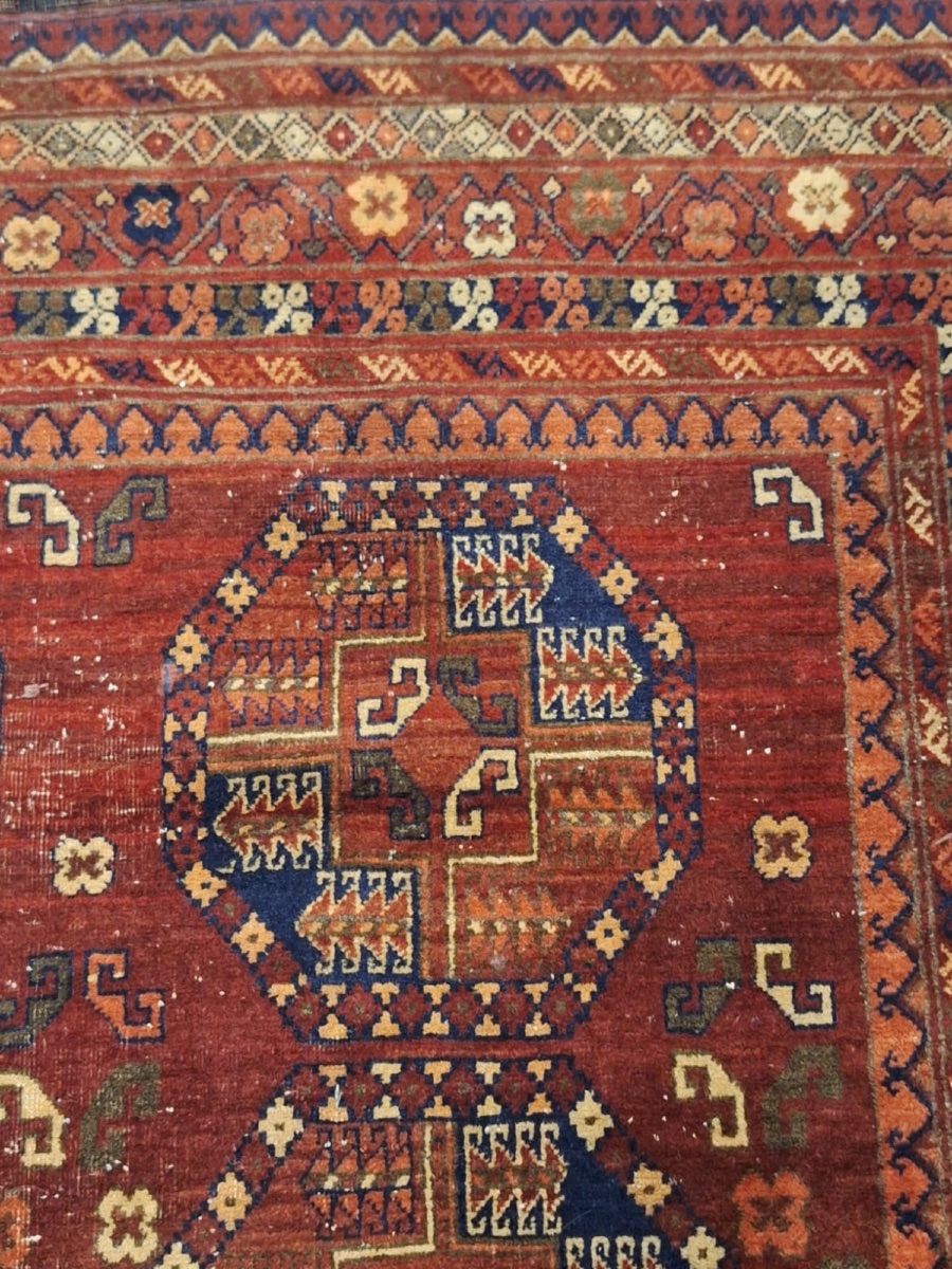Tapis ancien fait main Ersari, Afghanistan-photo-4