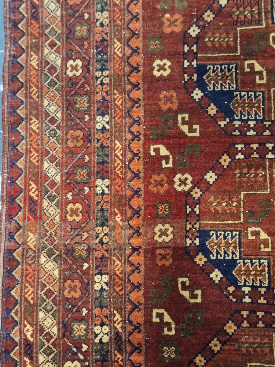 Tapis ancien fait main Ersari, Afghanistan-photo-6