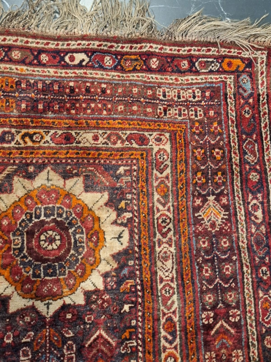 Handmade Iranian Carpet, Shiraz, 20th Century-photo-2