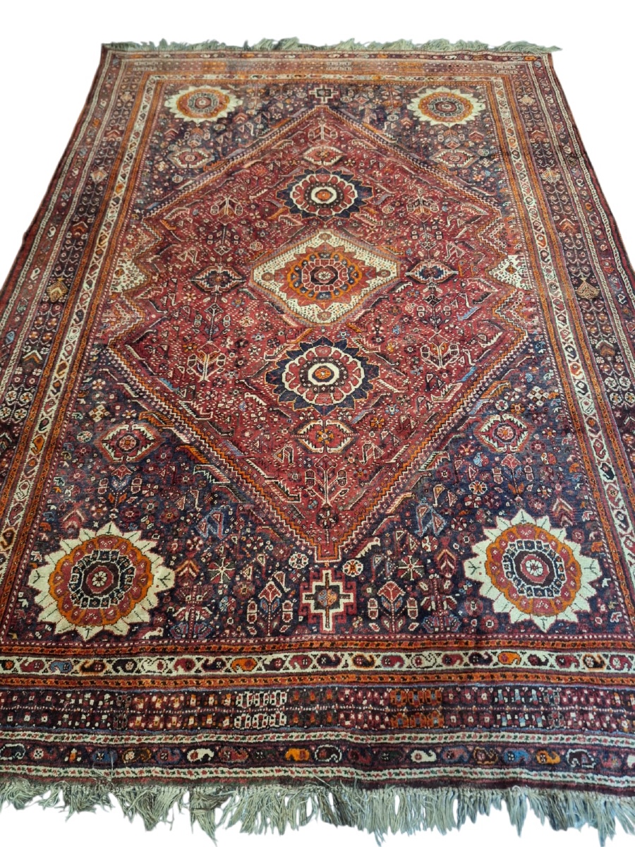 Handmade Iranian Carpet, Shiraz, 20th Century