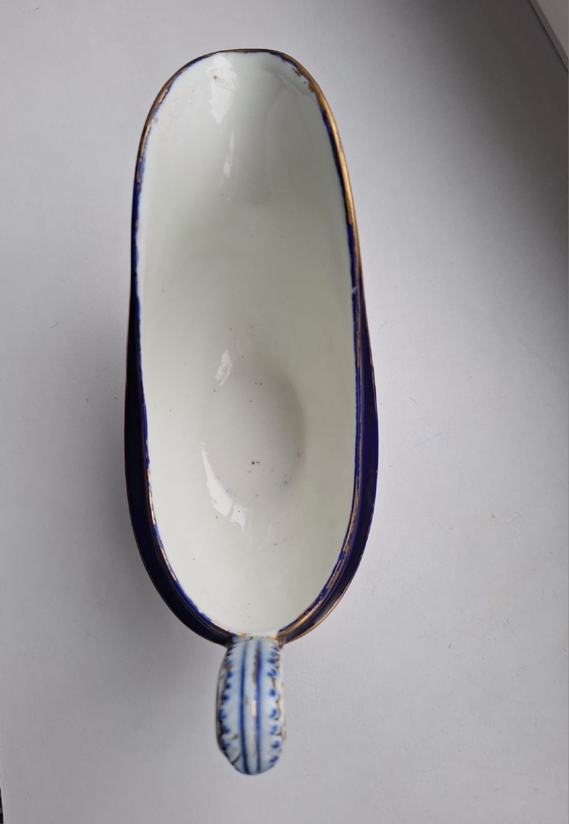 Saucière Tournai, décor d'oiseaux Buffon, XVIIIe siècle-photo-8