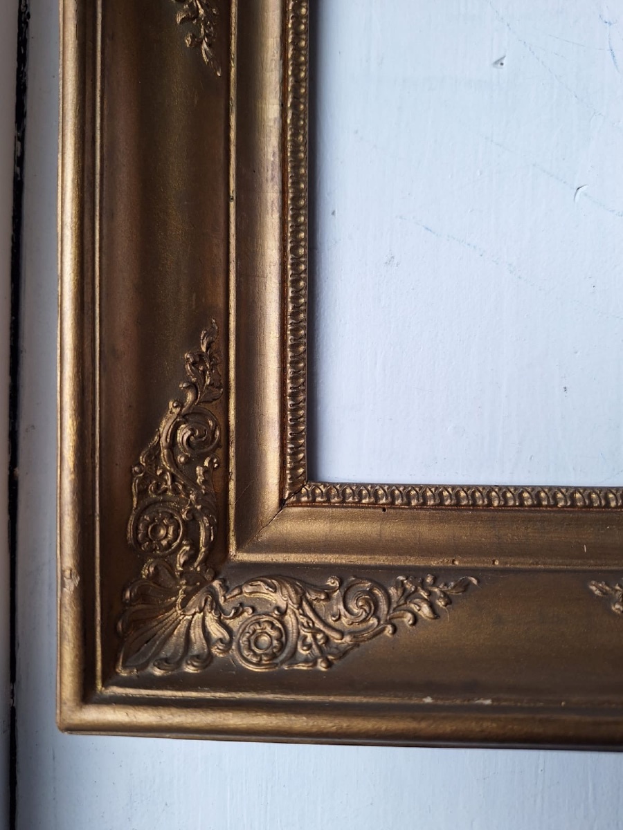 Antique Gilded Wooden Frame-photo-3