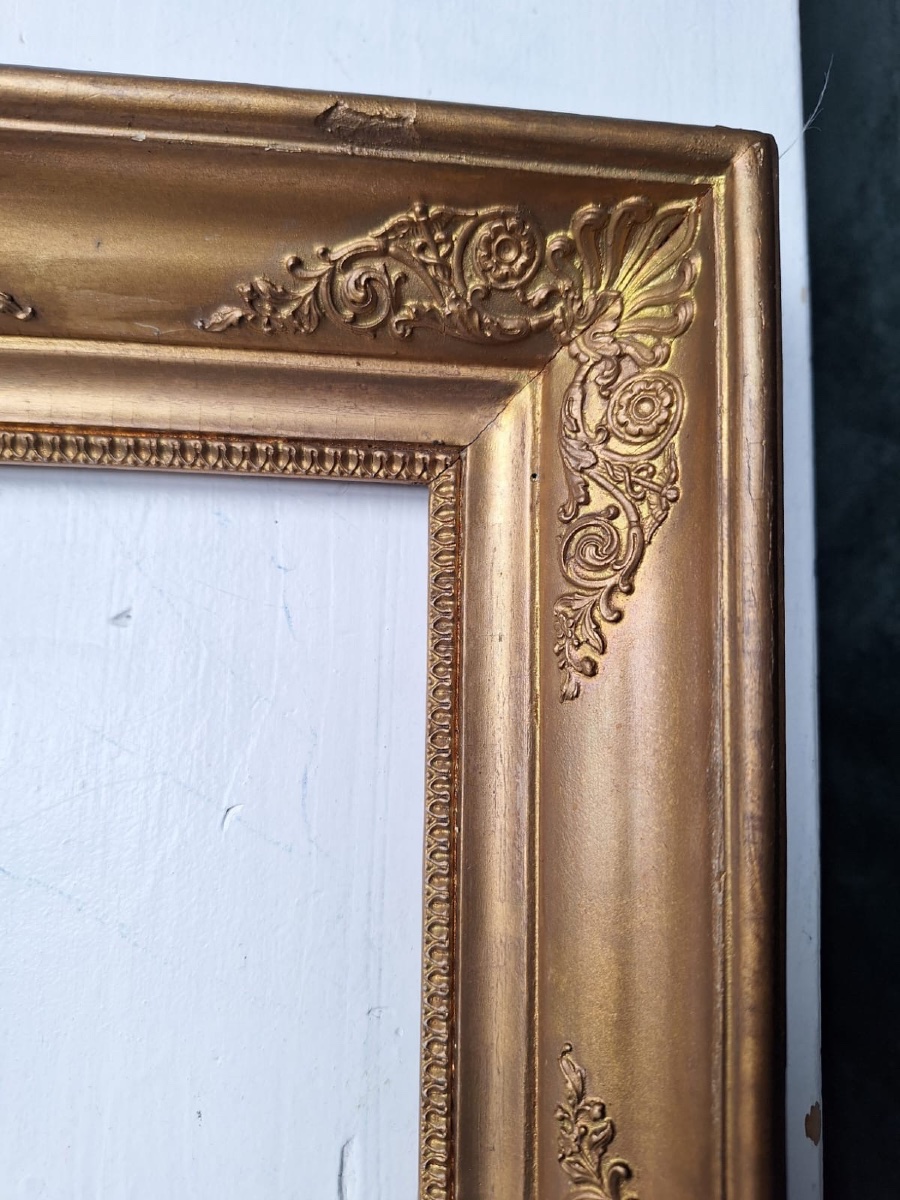 Antique Gilded Wooden Frame-photo-3