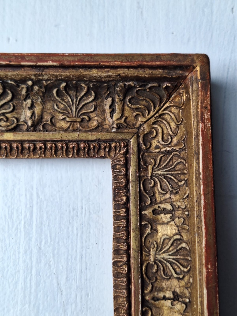 Antique Gilded Wooden Frame-photo-3