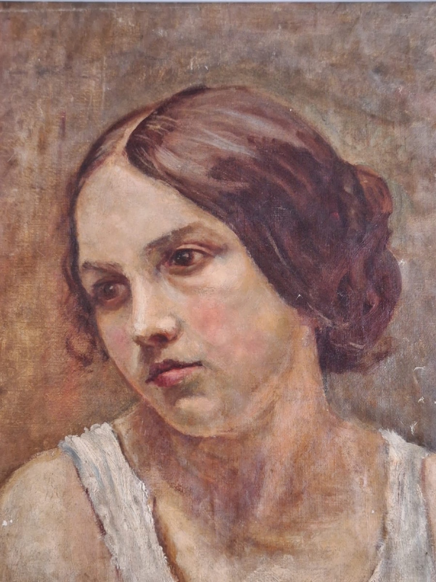 Portrait , école française-photo-1