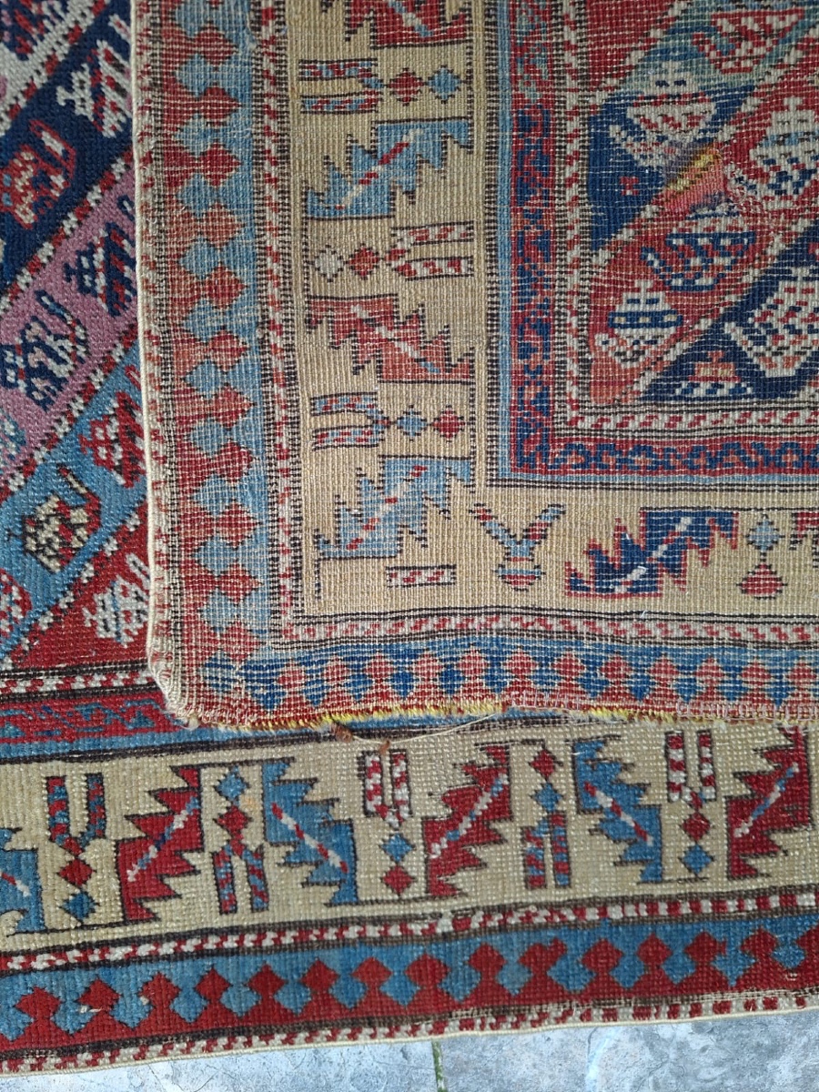 Antique Handmade Caucasian Rug Gendje-photo-1