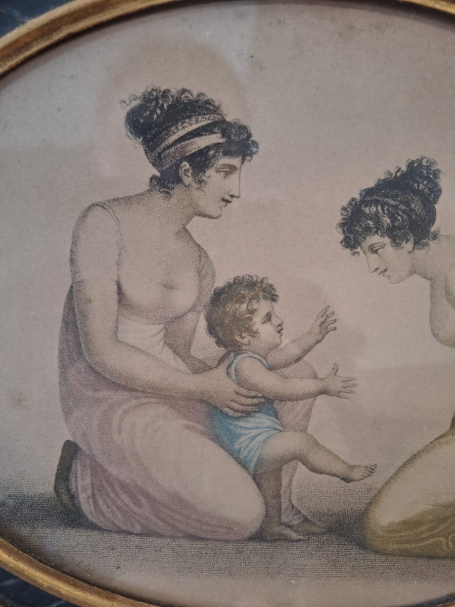 Deux lithographies anciennes, style Empire-photo-4