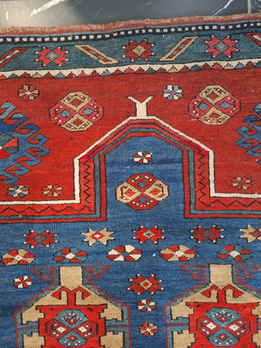 Antique Handmade Armenian Kazak Rug-photo-3