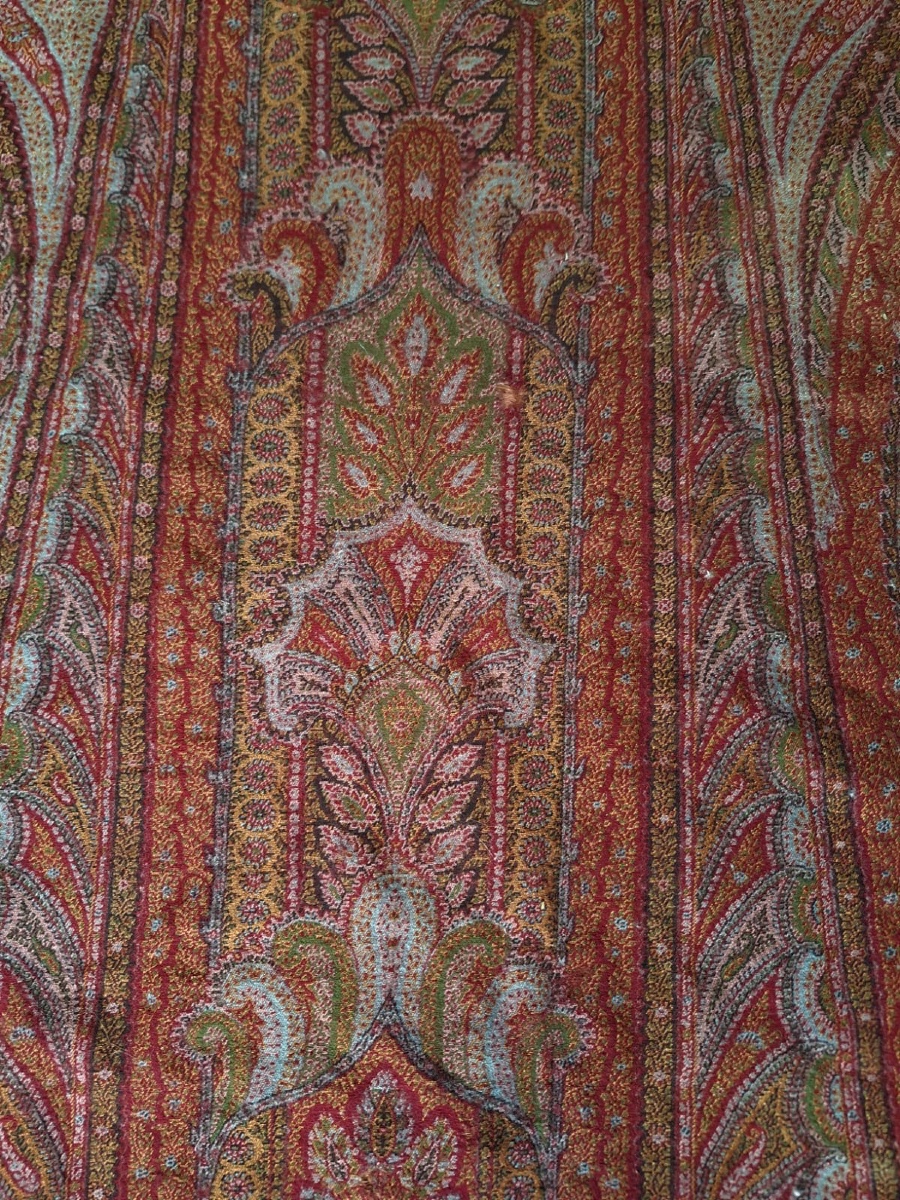 Châle ancien du Cachemire français-photo-2