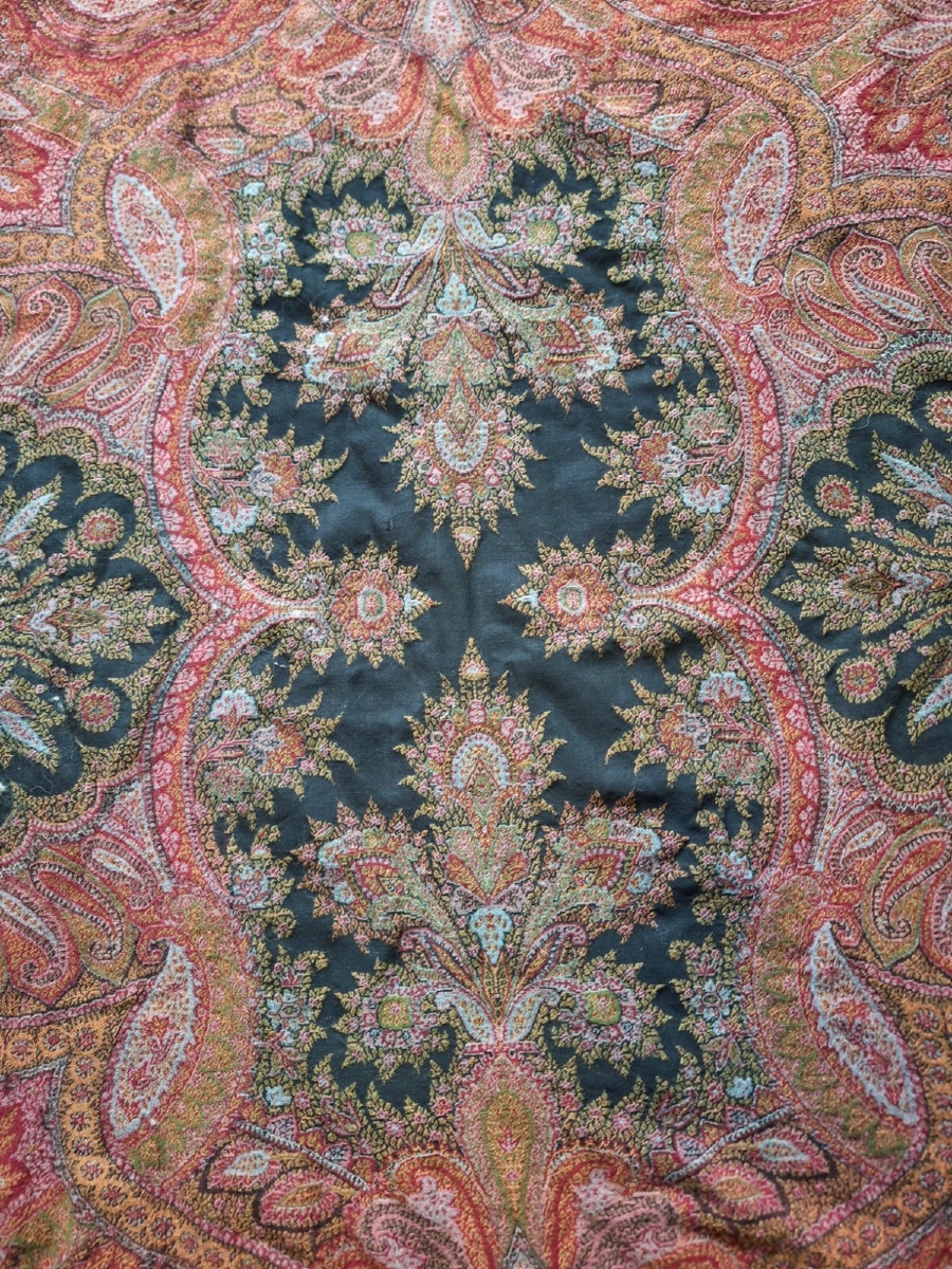 Châle ancien du Cachemire français-photo-4