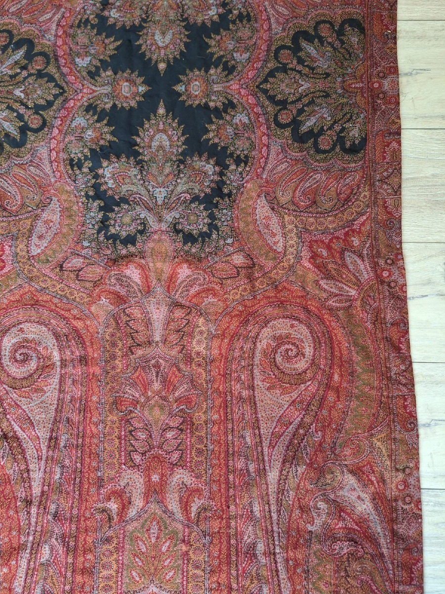 Châle ancien du Cachemire français-photo-7