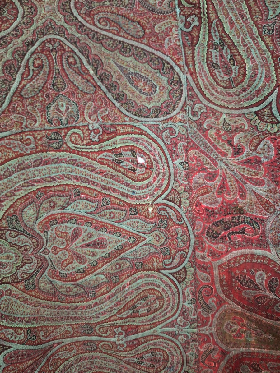 Antique Kashmir Indian Handmade Shawl-photo-2