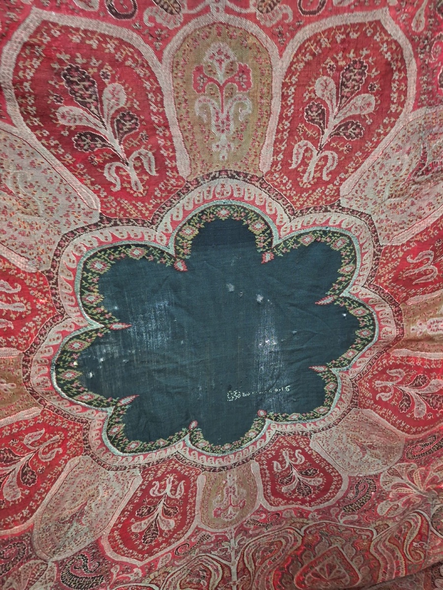 Antique Kashmir Indian Handmade Shawl-photo-7