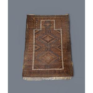 Antique Hand-knotted Baluch Rug, Afghanistan, 19th Century